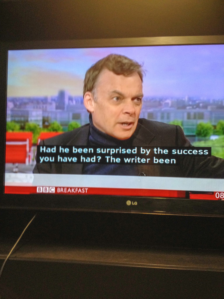 Graeme Simsion on BBC Breakfast television